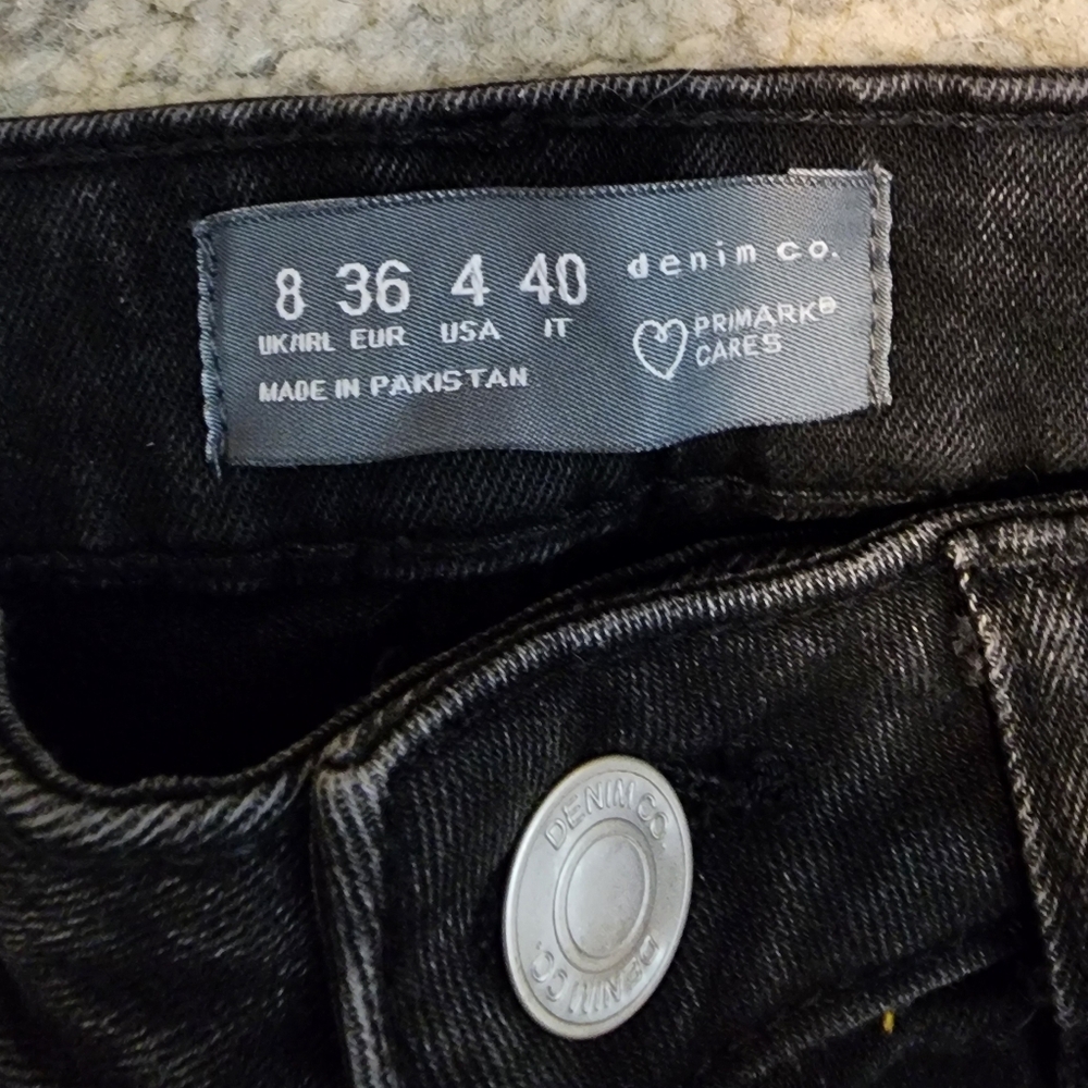 Primark Black Flare & Wide Leg Jeans - Picture 2 of 4